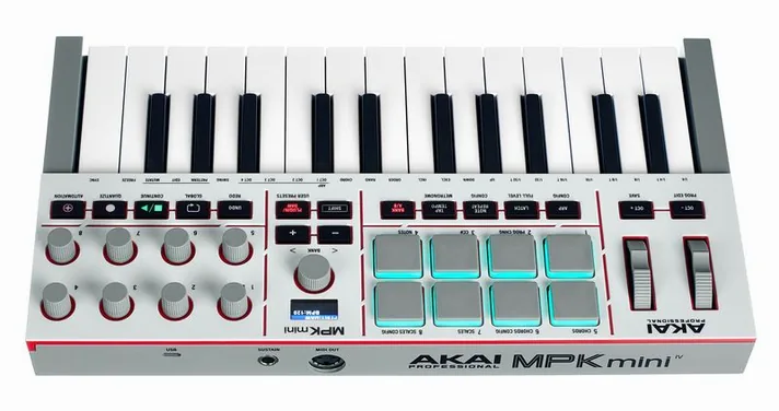 AKAI Professional MPK Mini IV Gray, klavier, foto 4