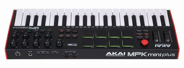 AKAI Professional MPK mini Plus, schuin van boven, foto 4