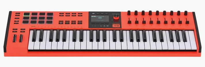 Arturia KeyLab 49 mk3 Ultra, schuin van boven, foto 2