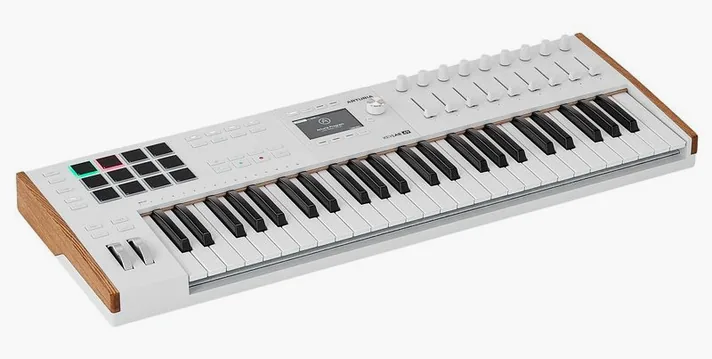 Arturia KeyLab 49 mk3 White, zijaanzicht, foto 3
