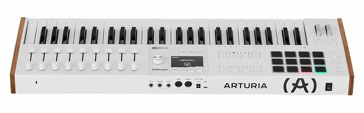 Arturia KeyLab 49 mk3 White, schuin van boven, foto 4