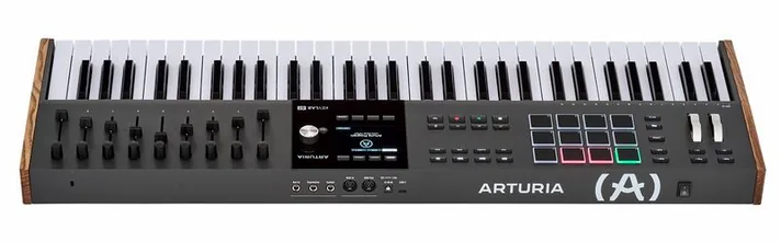 Arturia KeyLab 61 mk3 Black, zijaanzicht, foto 4