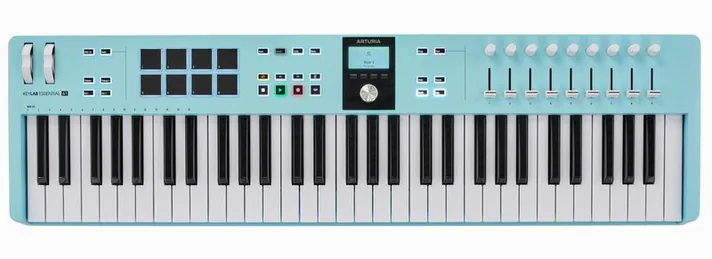 Arturia KeyLab Ess. 61 Mk3 Aquamarine, klavier, foto 3