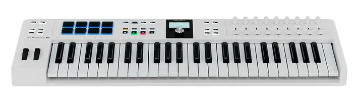 Arturia KeyLab Essential 49 MK3 White, pads en regelaars, foto 2