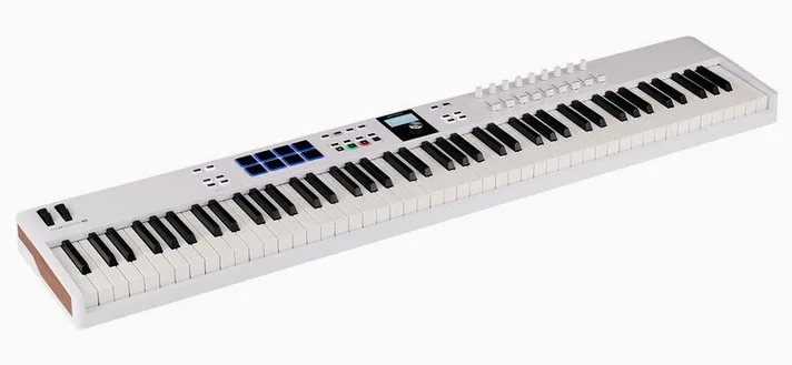 Arturia KeyLab Essential 88 mk3 White, zijaanzicht, foto 2