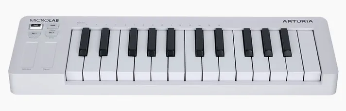 Arturia MicroLab Mk3 White, zijaanzicht, foto 2