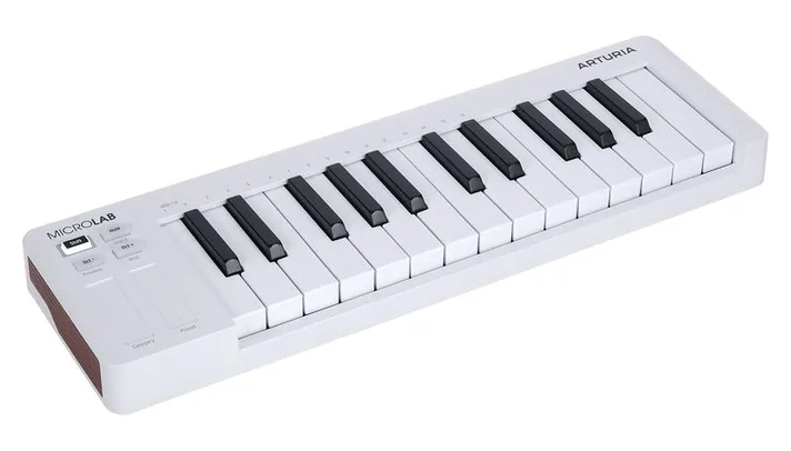Arturia MicroLab Mk3 White, zijaanzicht, foto 3