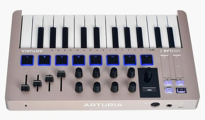 Arturia MiniLab 3 Champagne, klavier, foto 4