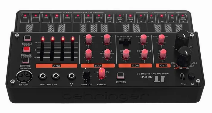 Behringer JT Mini, regelaars en knoppen, foto 4