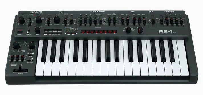Behringer MS-1 MKII Grey, schuin van boven, foto 2