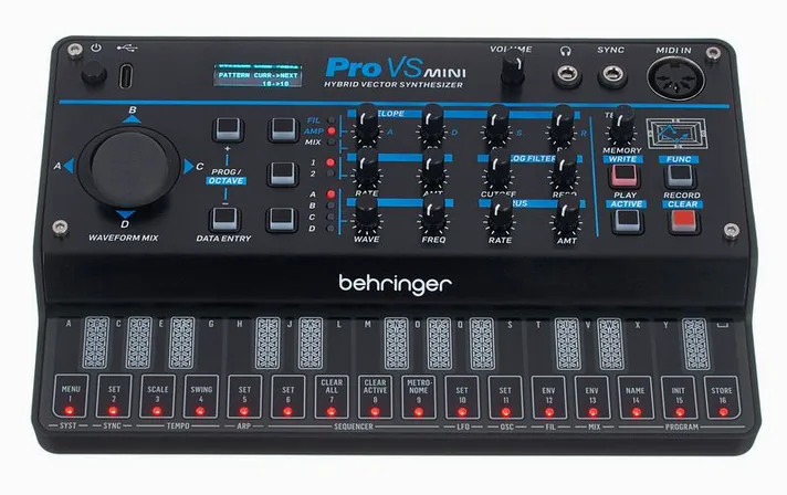 Behringer Pro-VS Mini, regelaars en knoppen, foto 2