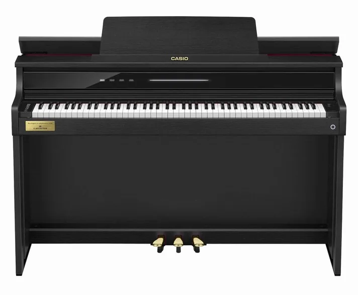 Casio AP-750 BK, achterzijde met aansluitingen, foto 2