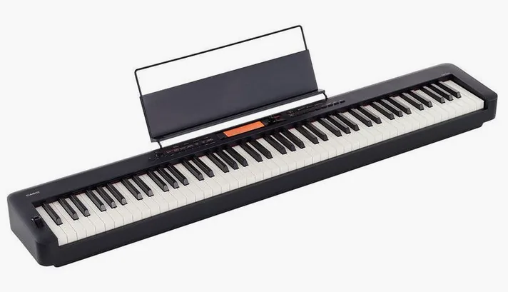 Casio CDP-S360, achterzijde met aansluitingen, foto 2
