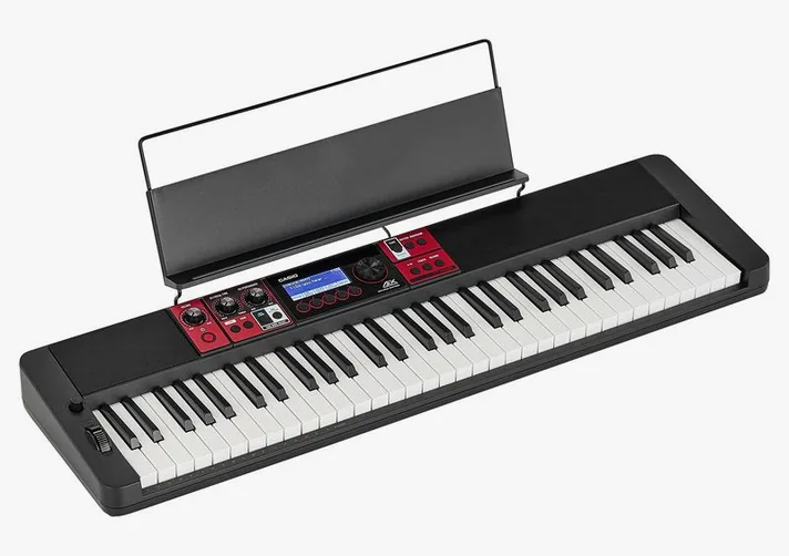 Casio CT-S1000V, achterzijde met aansluitingen, foto 3