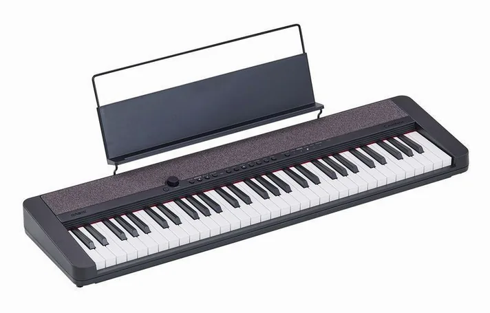 Casio CT-S1BK, achterzijde met aansluitingen, foto 3