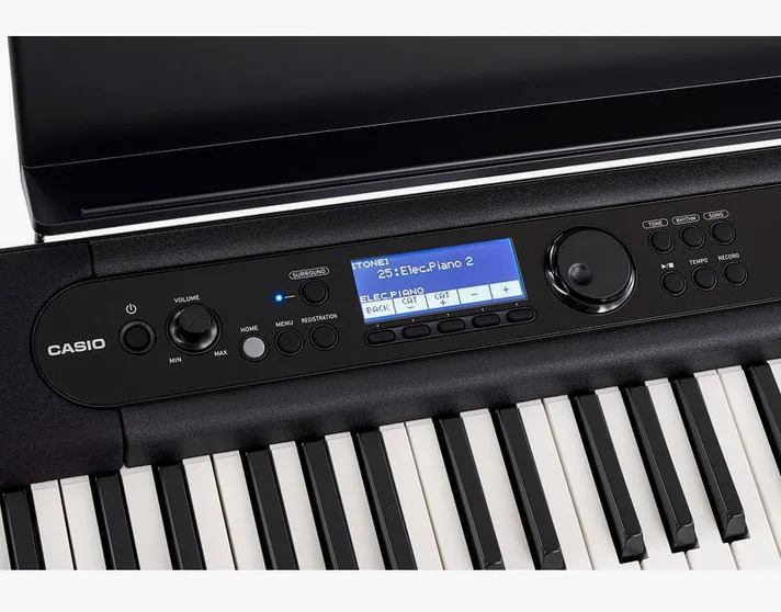Casio CT-S400, schuin van boven, foto 4