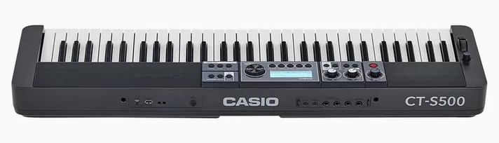 Casio CT-S500, display en bedieningspaneel, foto 4