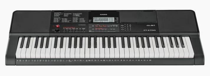 Casio CT-X700, schuin van boven, foto 2