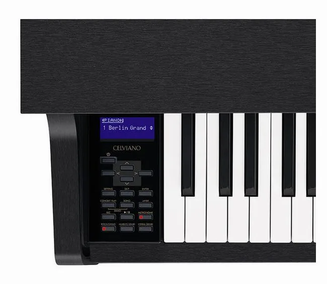 Casio GP-310 BK Celviano, schuin van boven, foto 3