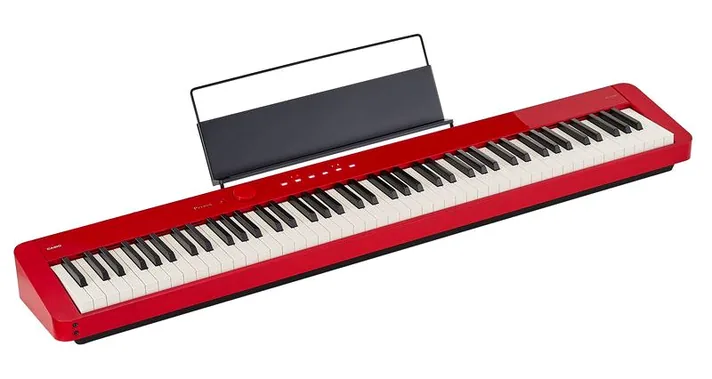 Casio PX-S1100RD, achterzijde met aansluitingen, foto 2