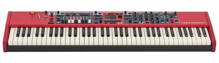 Clavia Nord Electro 7 73, klavier en regelaars, foto 2