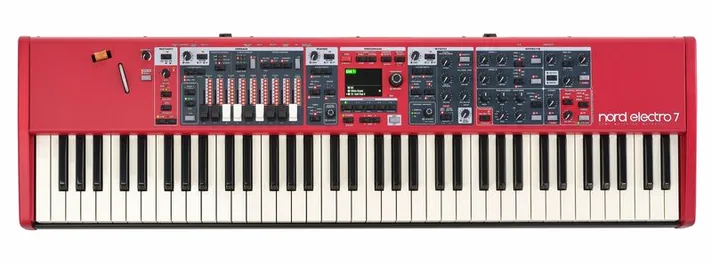 Clavia Nord Electro 7 73, klavier en regelaars, foto 4