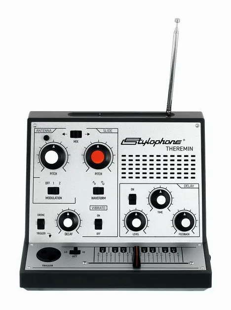 Stylophone Theremin, schuin van boven, foto 2