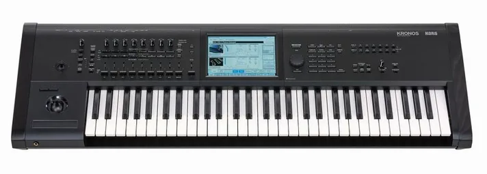 Korg Kronos 61, achterzijde met aansluitingen, foto 2