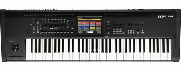 Korg Kronos 73, achterzijde met aansluitingen, foto 2