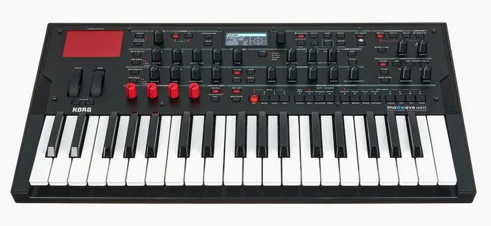 Korg Modwave MKII, achterzijde met aansluitingen, foto 2