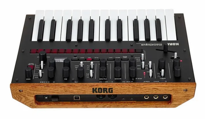 Korg Monologue BK, achterzijde met aansluitingen, foto 4