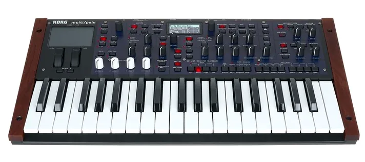 Korg multi/poly, regelaars en knoppen, foto 2