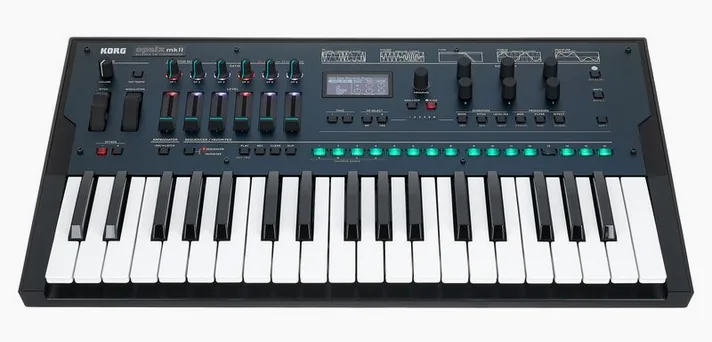 Korg opsix MKII, zijaanzicht, foto 2
