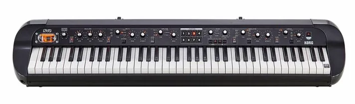 Korg SV-2 73, klavier en regelaars, foto 2