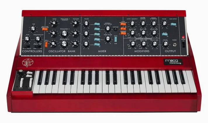 Moog Geddy Lee Minimoog Model D, zijaanzicht, foto 2