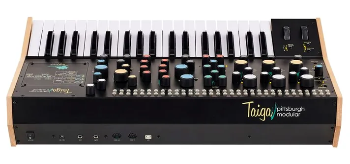 Pittsburgh Modular Taiga Keyboard, achterzijde met aansluitingen, foto 4