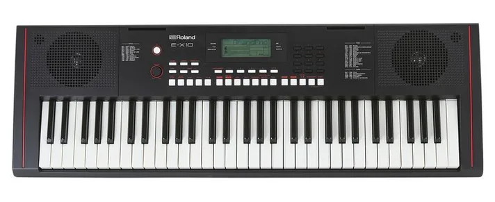Roland E-X10, schuin van boven, foto 4