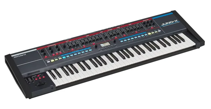 Roland Juno-X, schuin van boven, foto 3