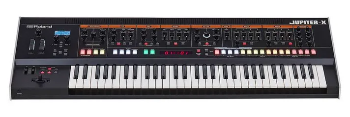 Roland Jupiter-X, achterzijde met aansluitingen, foto 2