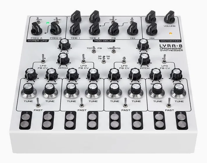 SOMA Lyra-8 White Angel, achterzijde met aansluitingen, foto 2