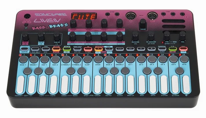 Sonicware LIVEN Bass & Beats, zijaanzicht, foto 2