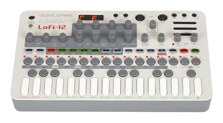 Sonicware LIVEN Lofi-12, regelaars en knoppen, foto 2