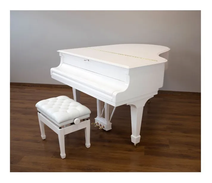 Steinway & Sons M-170 White, vooraanzicht, foto 4