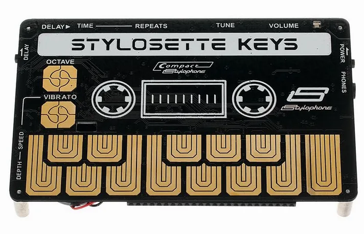 Stylophone Stylosette, achterzijde met aansluitingen, foto 2