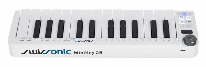 Swissonic MiniKey 25, schuin van boven, foto 4