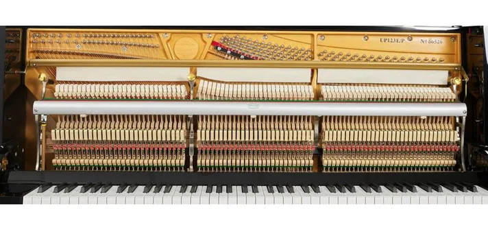 Thomann UP 123 E/P Piano, schuin van boven, foto 2