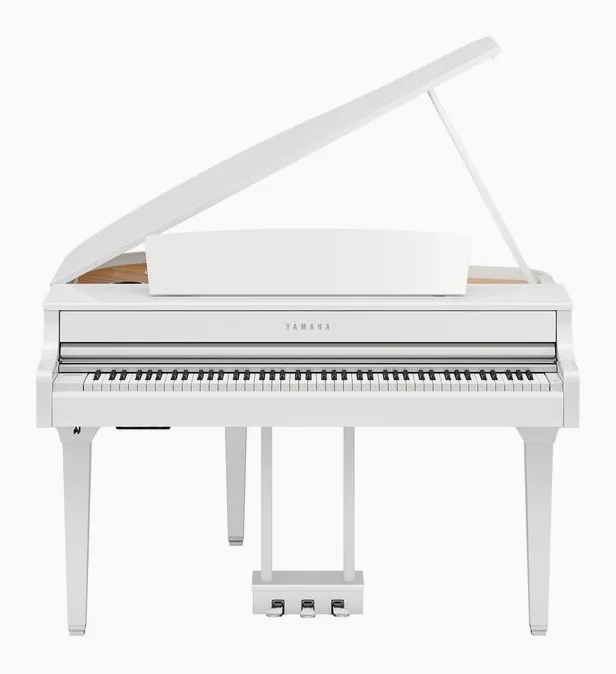 Yamaha CLP-895GP WH, schuin van boven, foto 2