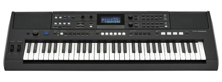 Yamaha PSR-E583, schuin van boven, foto 2